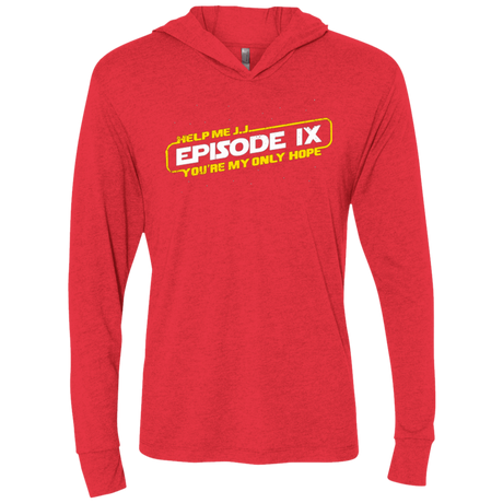 T-Shirts Vintage Red / X-Small Episode IX Triblend Long Sleeve Hoodie Tee