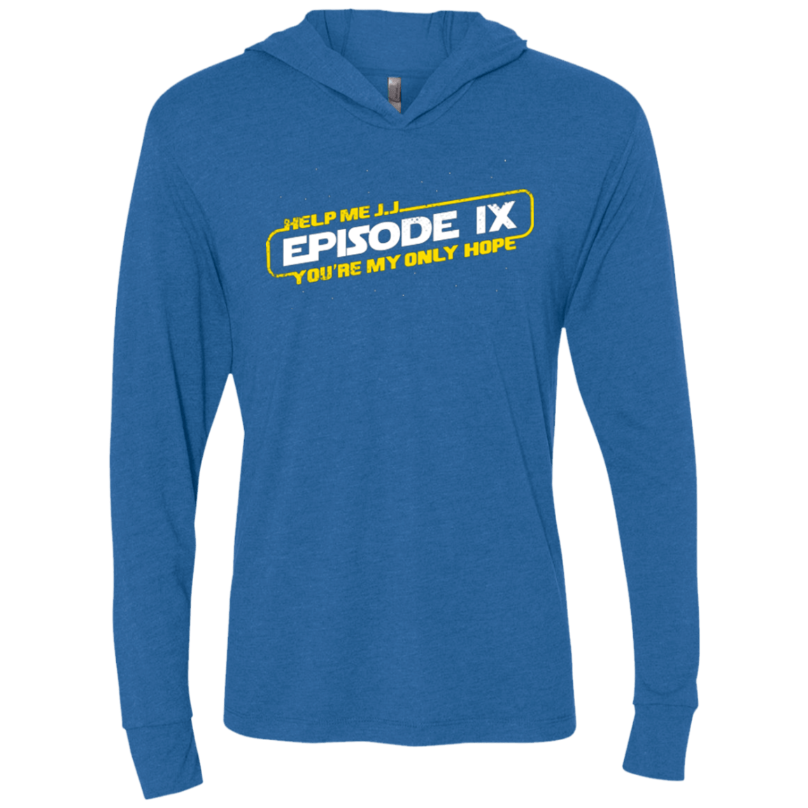 T-Shirts Vintage Royal / X-Small Episode IX Triblend Long Sleeve Hoodie Tee