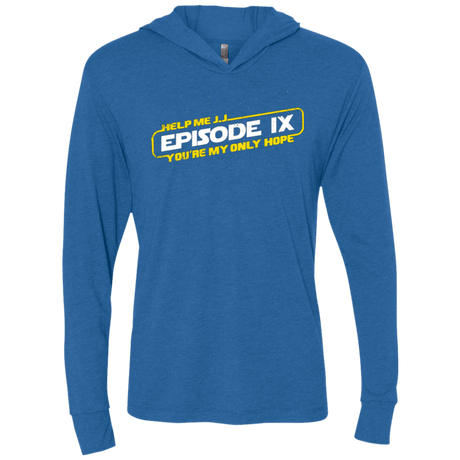 T-Shirts Vintage Royal / X-Small Episode IX Triblend Long Sleeve Hoodie Tee