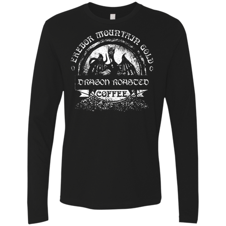 T-Shirts Black / Small Erebor Coffee Men's Premium Long Sleeve