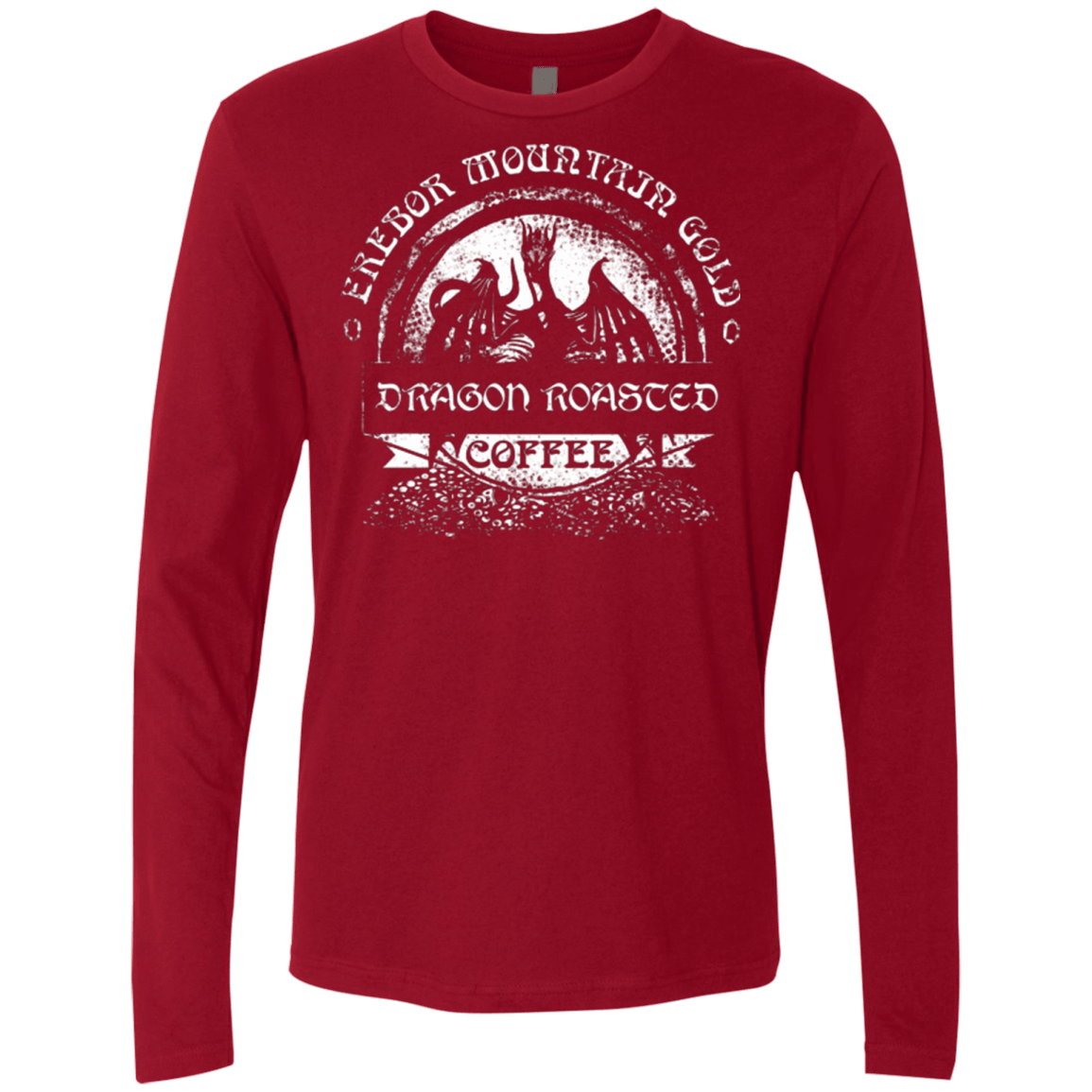 T-Shirts Cardinal / Small Erebor Coffee Men's Premium Long Sleeve