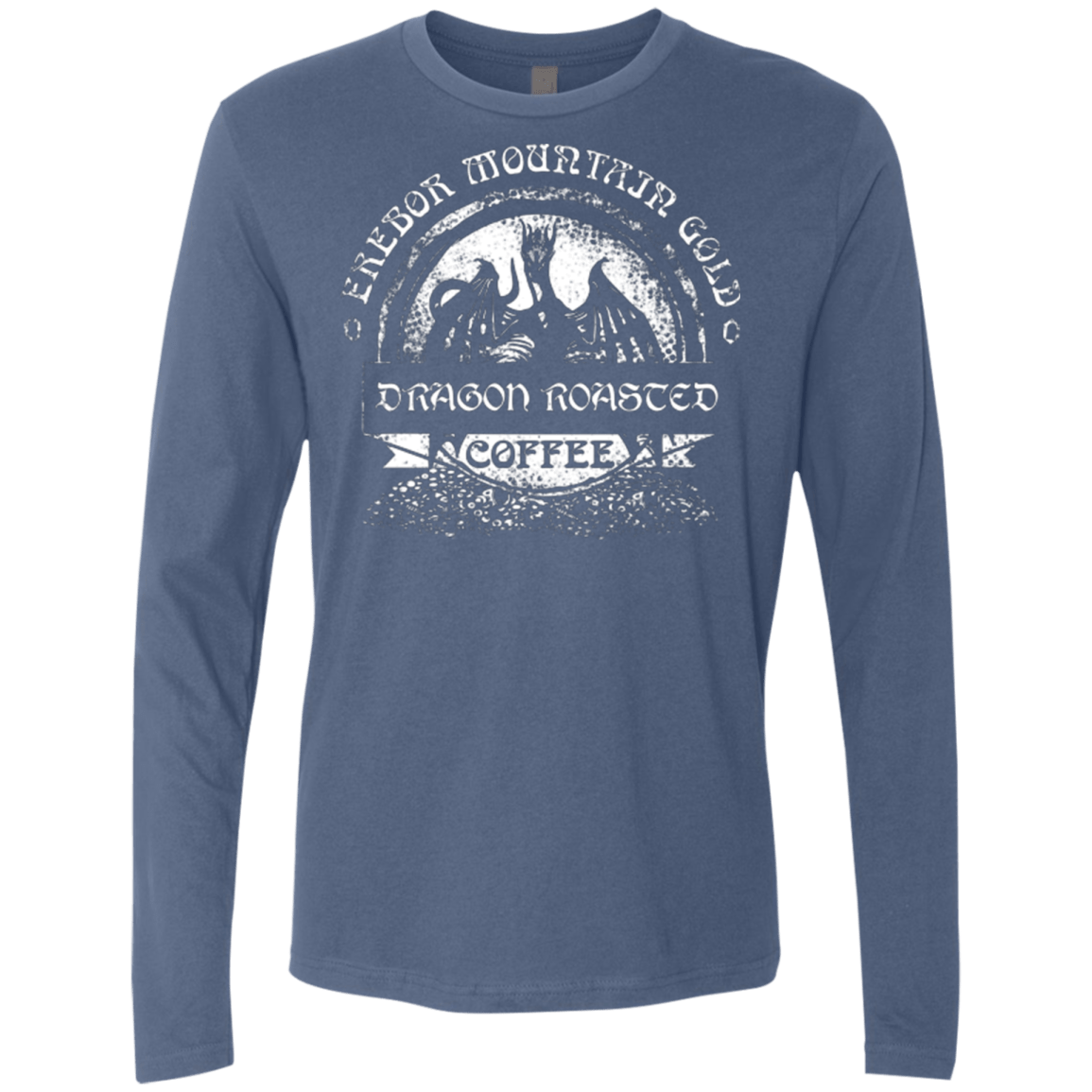 T-Shirts Indigo / Small Erebor Coffee Men's Premium Long Sleeve