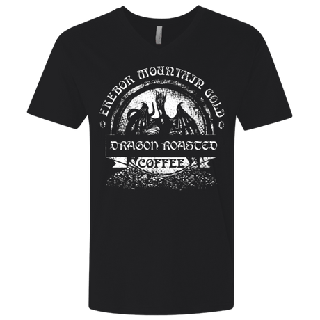 T-Shirts Black / X-Small Erebor Coffee Men's Premium V-Neck