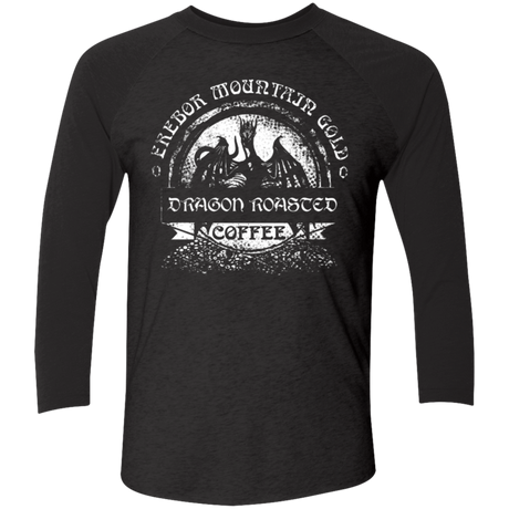 T-Shirts Vintage Black/Vintage Black / X-Small Erebor Coffee Men's Triblend 3/4 Sleeve