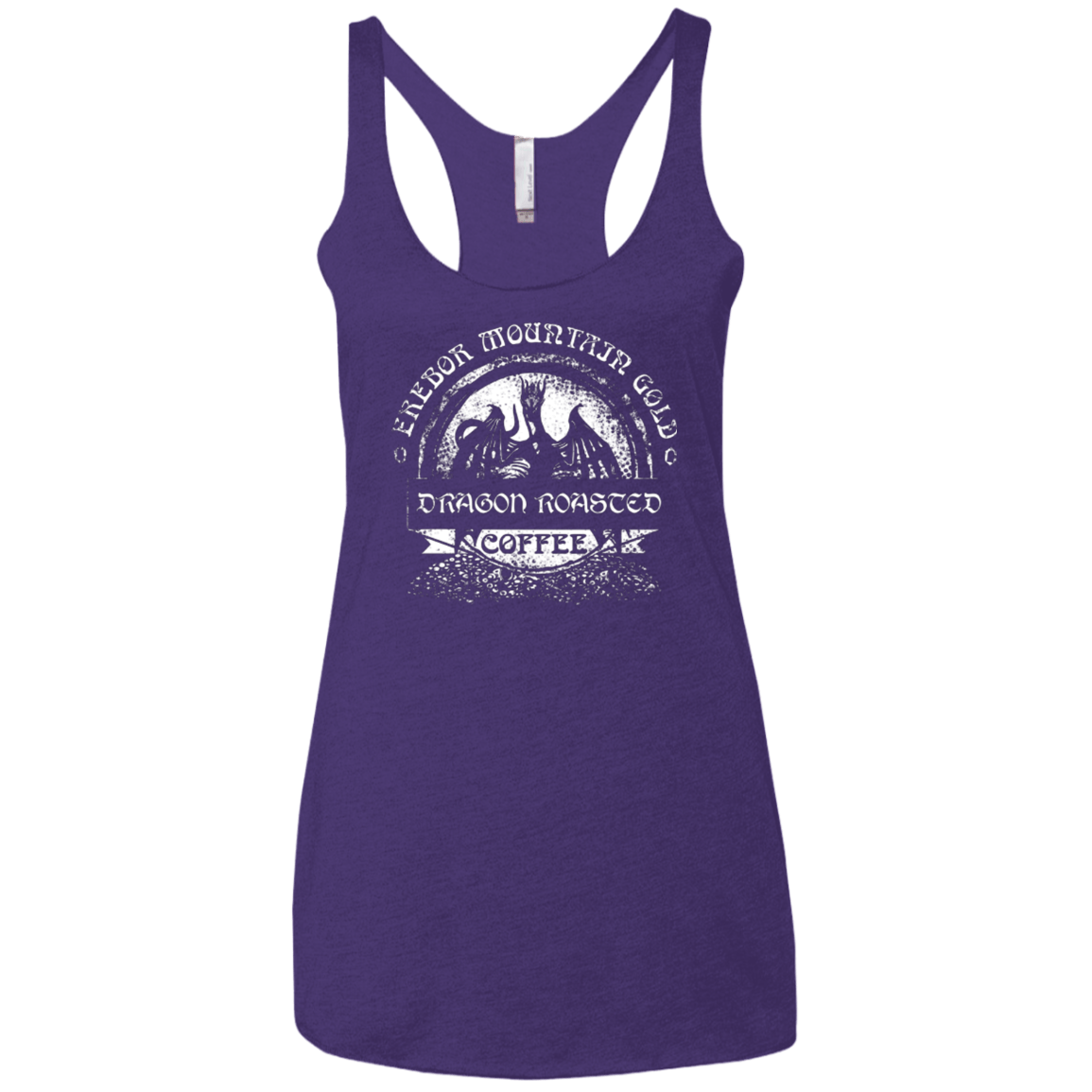 T-Shirts Purple / X-Small Erebor Coffee Women's Triblend Racerback Tank