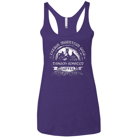 T-Shirts Purple / X-Small Erebor Coffee Women's Triblend Racerback Tank