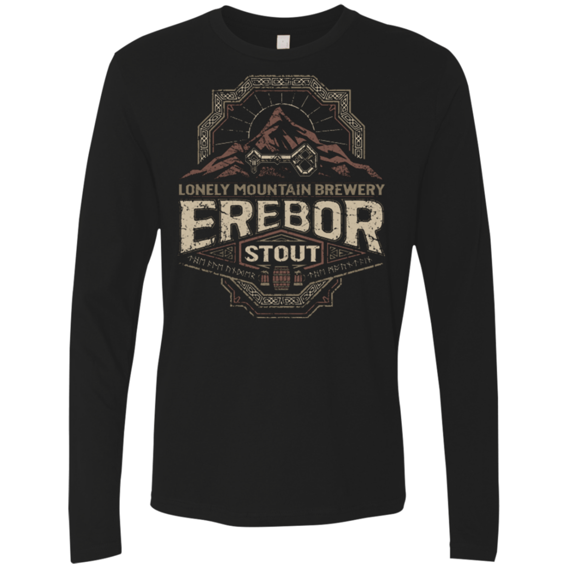 T-Shirts Black / Small Erebor Stout Men's Premium Long Sleeve