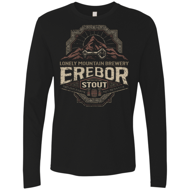 T-Shirts Black / Small Erebor Stout Men's Premium Long Sleeve