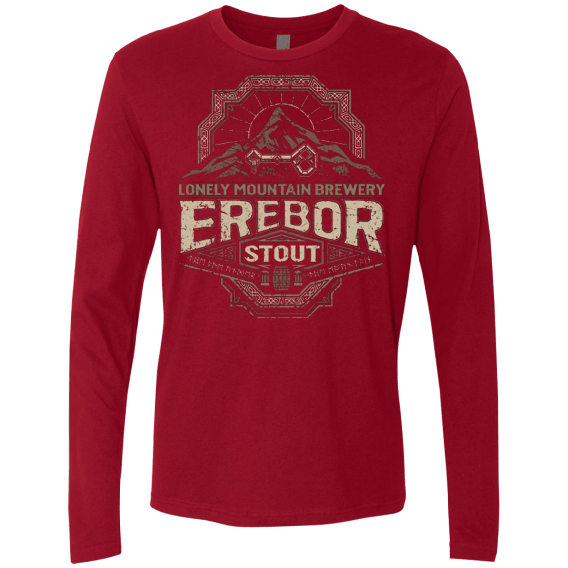 T-Shirts Cardinal / Small Erebor Stout Men's Premium Long Sleeve
