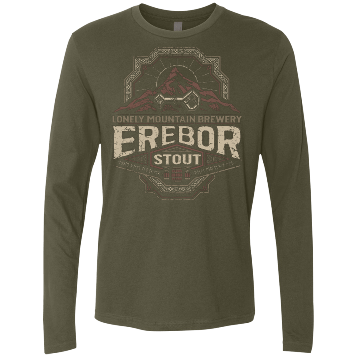 T-Shirts Military Green / Small Erebor Stout Men's Premium Long Sleeve