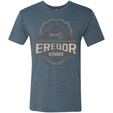 T-Shirts Indigo / Small Erebor Stout Men's Triblend T-Shirt