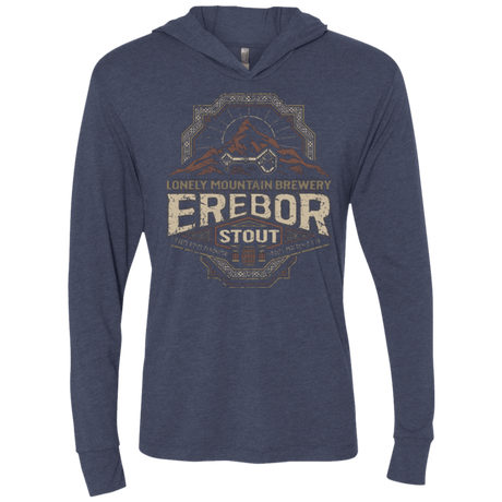 T-Shirts Vintage Navy / X-Small Erebor Stout Triblend Long Sleeve Hoodie Tee
