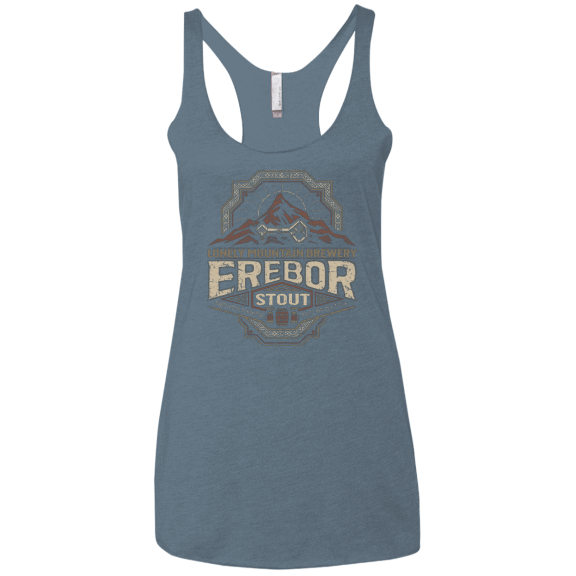 T-Shirts Indigo / X-Small Erebor Stout Women's Triblend Racerback Tank