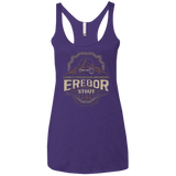 T-Shirts Purple / X-Small Erebor Stout Women's Triblend Racerback Tank
