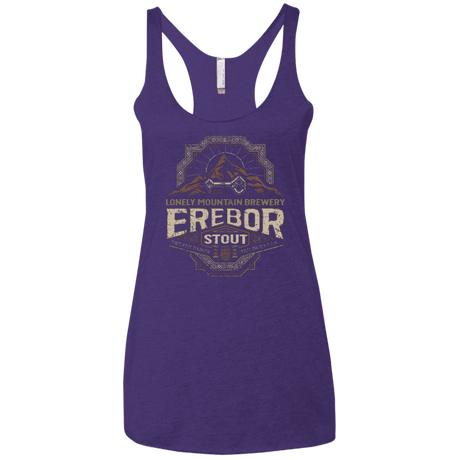 T-Shirts Purple / X-Small Erebor Stout Women's Triblend Racerback Tank