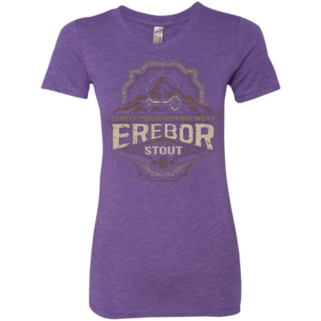 T-Shirts Purple Rush / Small Erebor Stout Women's Triblend T-Shirt