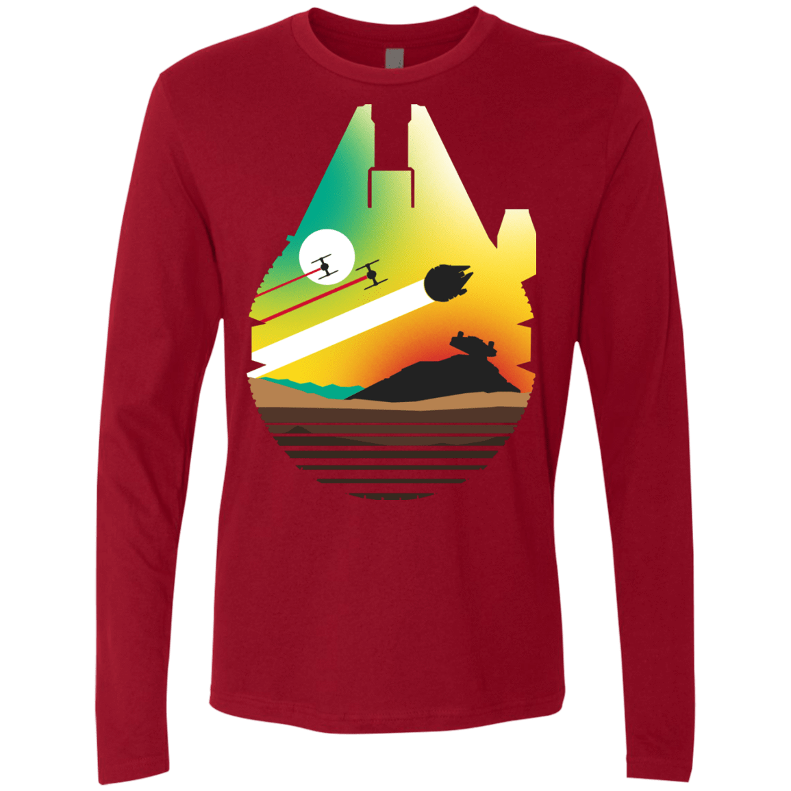 T-Shirts Cardinal / S Escape from Desert Planet Men's Premium Long Sleeve