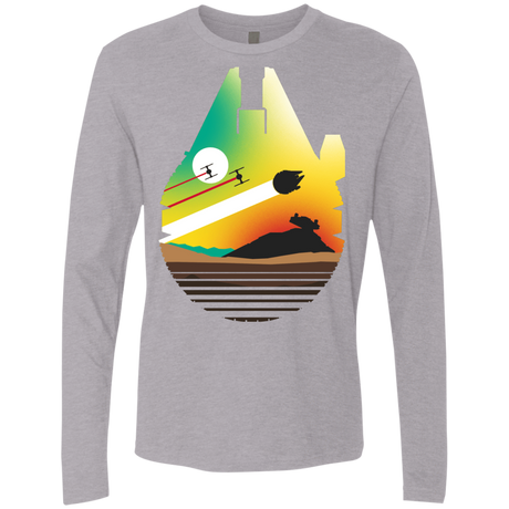 T-Shirts Heather Grey / S Escape from Desert Planet Men's Premium Long Sleeve