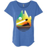 T-Shirts Vintage Royal / X-Small Escape from Desert Planet Triblend Dolman Sleeve