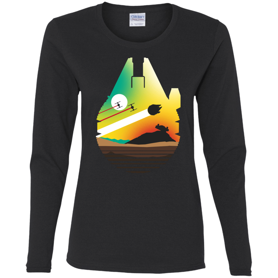 T-Shirts Black / S Escape from Desert Planet Women's Long Sleeve T-Shirt