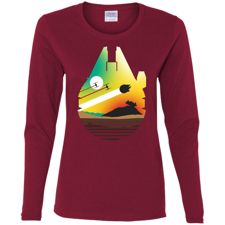 T-Shirts Cardinal / S Escape from Desert Planet Women's Long Sleeve T-Shirt