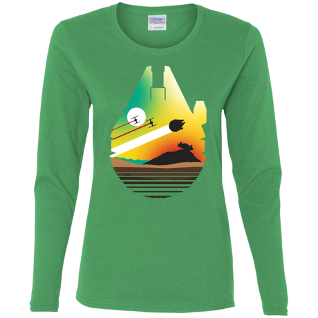 T-Shirts Irish Green / S Escape from Desert Planet Women's Long Sleeve T-Shirt