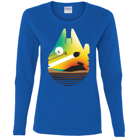 T-Shirts Royal / S Escape from Desert Planet Women's Long Sleeve T-Shirt