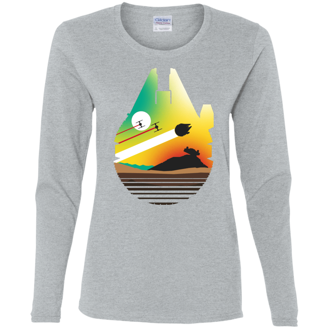 T-Shirts Sport Grey / S Escape from Desert Planet Women's Long Sleeve T-Shirt