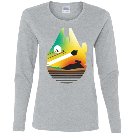 T-Shirts Sport Grey / S Escape from Desert Planet Women's Long Sleeve T-Shirt