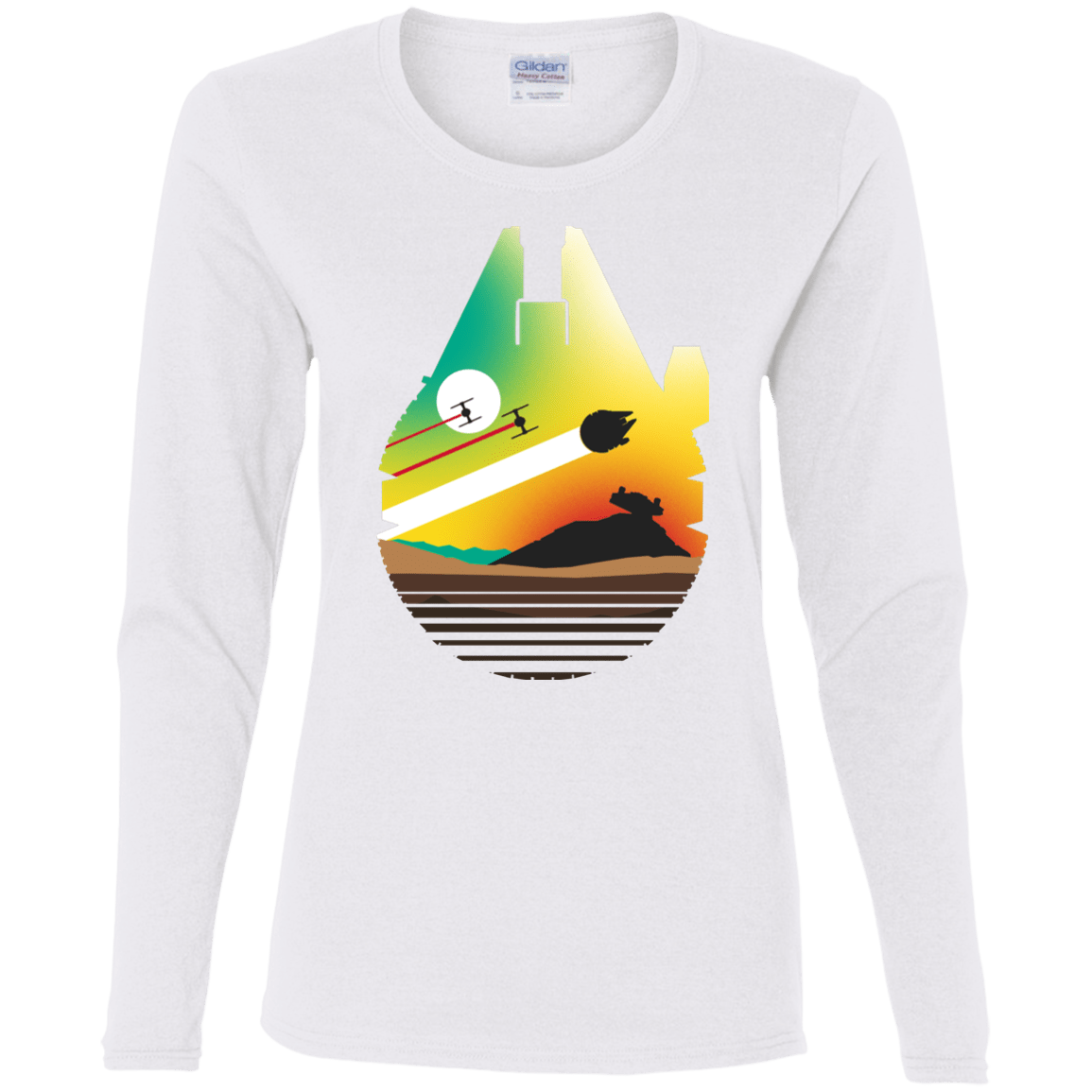 T-Shirts White / S Escape from Desert Planet Women's Long Sleeve T-Shirt