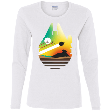 T-Shirts White / S Escape from Desert Planet Women's Long Sleeve T-Shirt