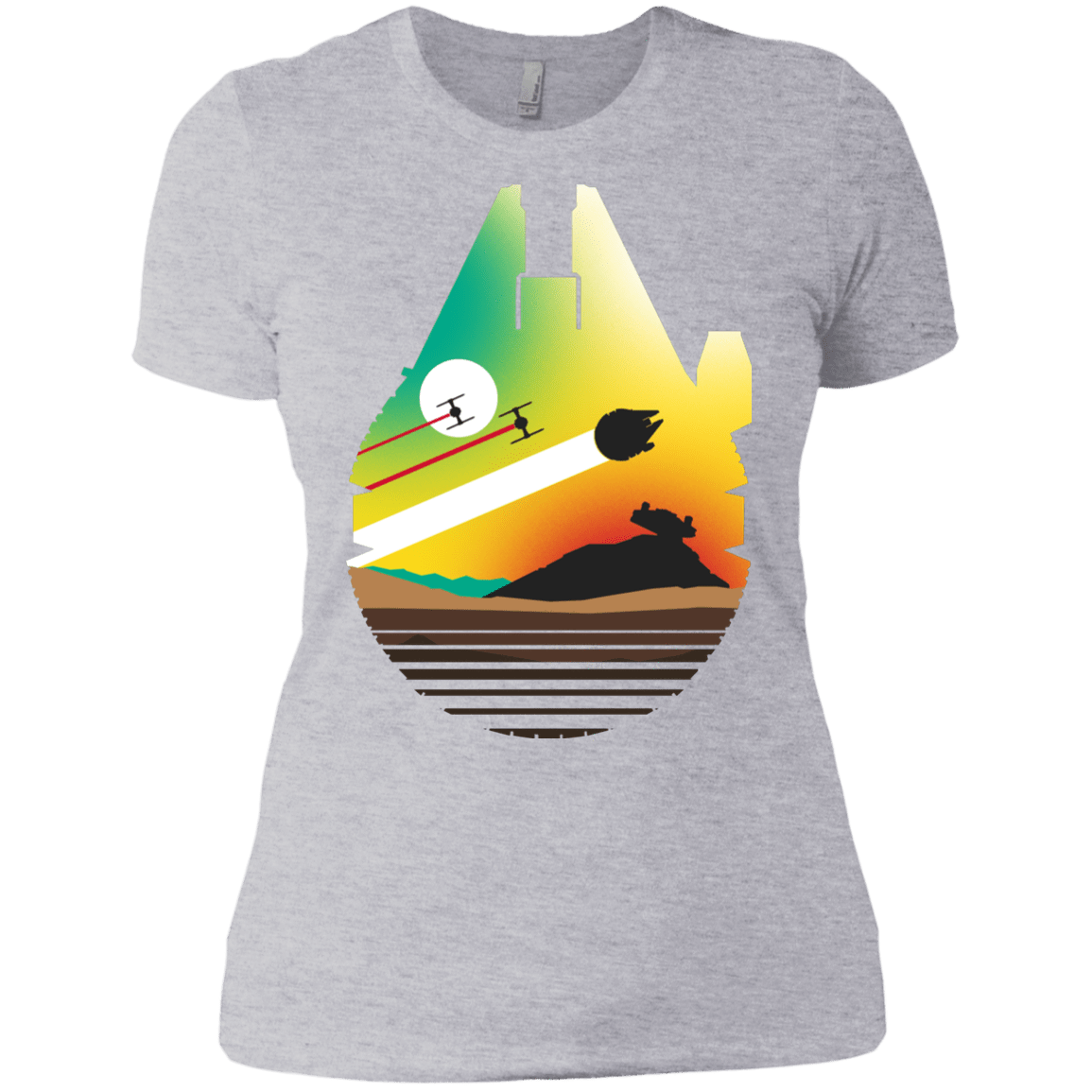 T-Shirts Heather Grey / X-Small Escape from Desert Planet Women's Premium T-Shirt