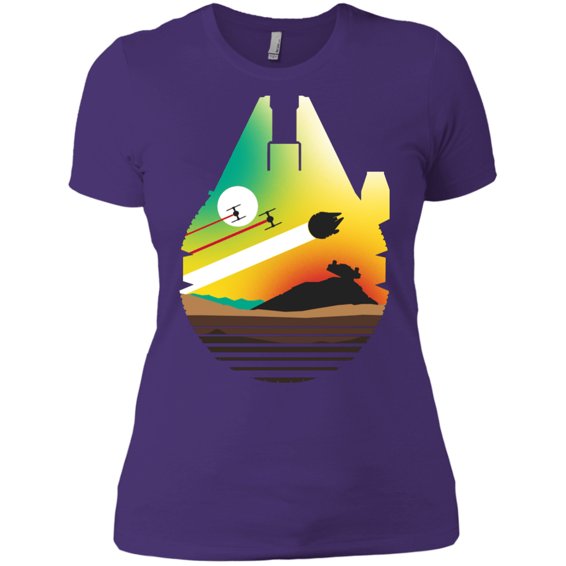 T-Shirts Purple Rush/ / X-Small Escape from Desert Planet Women's Premium T-Shirt