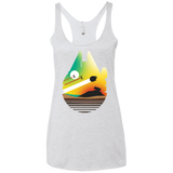 T-Shirts Heather White / X-Small Escape from Desert Planet Women's Triblend Racerback Tank