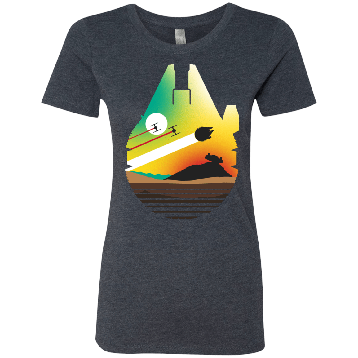 T-Shirts Vintage Navy / S Escape from Desert Planet Women's Triblend T-Shirt