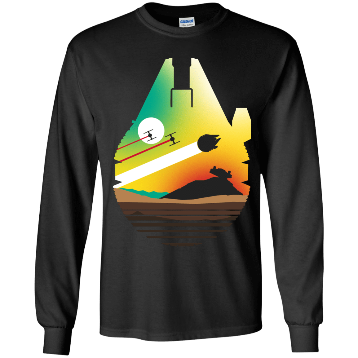 T-Shirts Black / YS Escape from Desert Planet Youth Long Sleeve T-Shirt