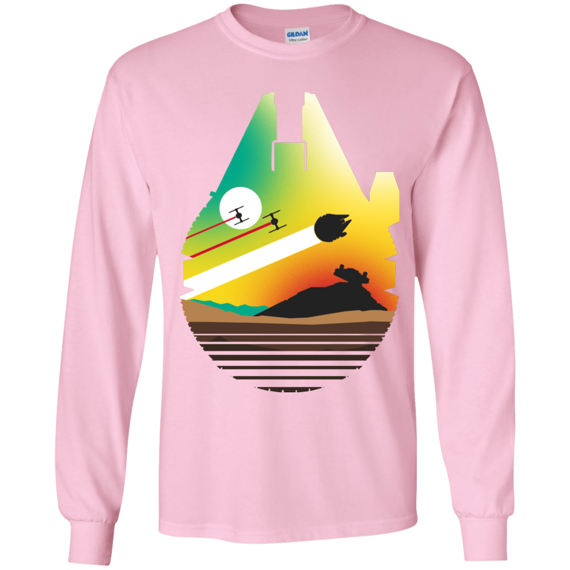 T-Shirts Light Pink / YS Escape from Desert Planet Youth Long Sleeve T-Shirt