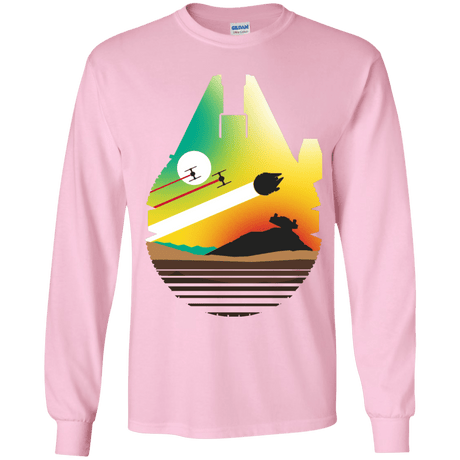T-Shirts Light Pink / YS Escape from Desert Planet Youth Long Sleeve T-Shirt