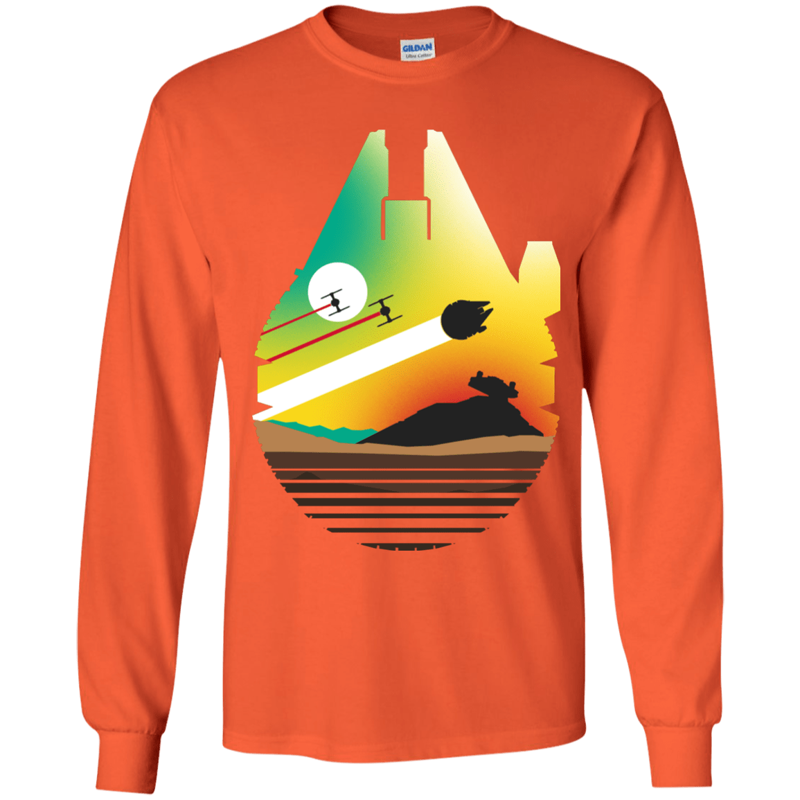 T-Shirts Orange / YS Escape from Desert Planet Youth Long Sleeve T-Shirt