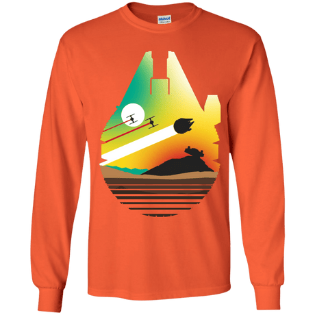 T-Shirts Orange / YS Escape from Desert Planet Youth Long Sleeve T-Shirt