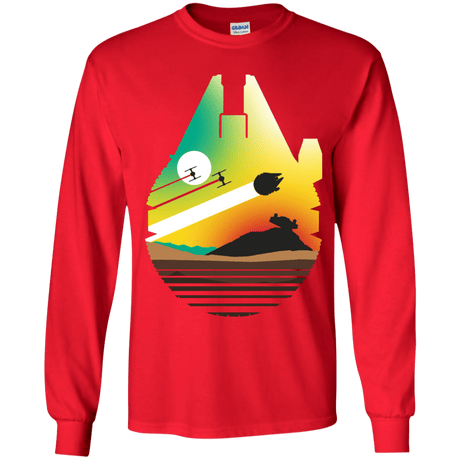 T-Shirts Red / YS Escape from Desert Planet Youth Long Sleeve T-Shirt