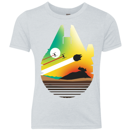 T-Shirts Heather White / YXS Escape from Desert Planet Youth Triblend T-Shirt