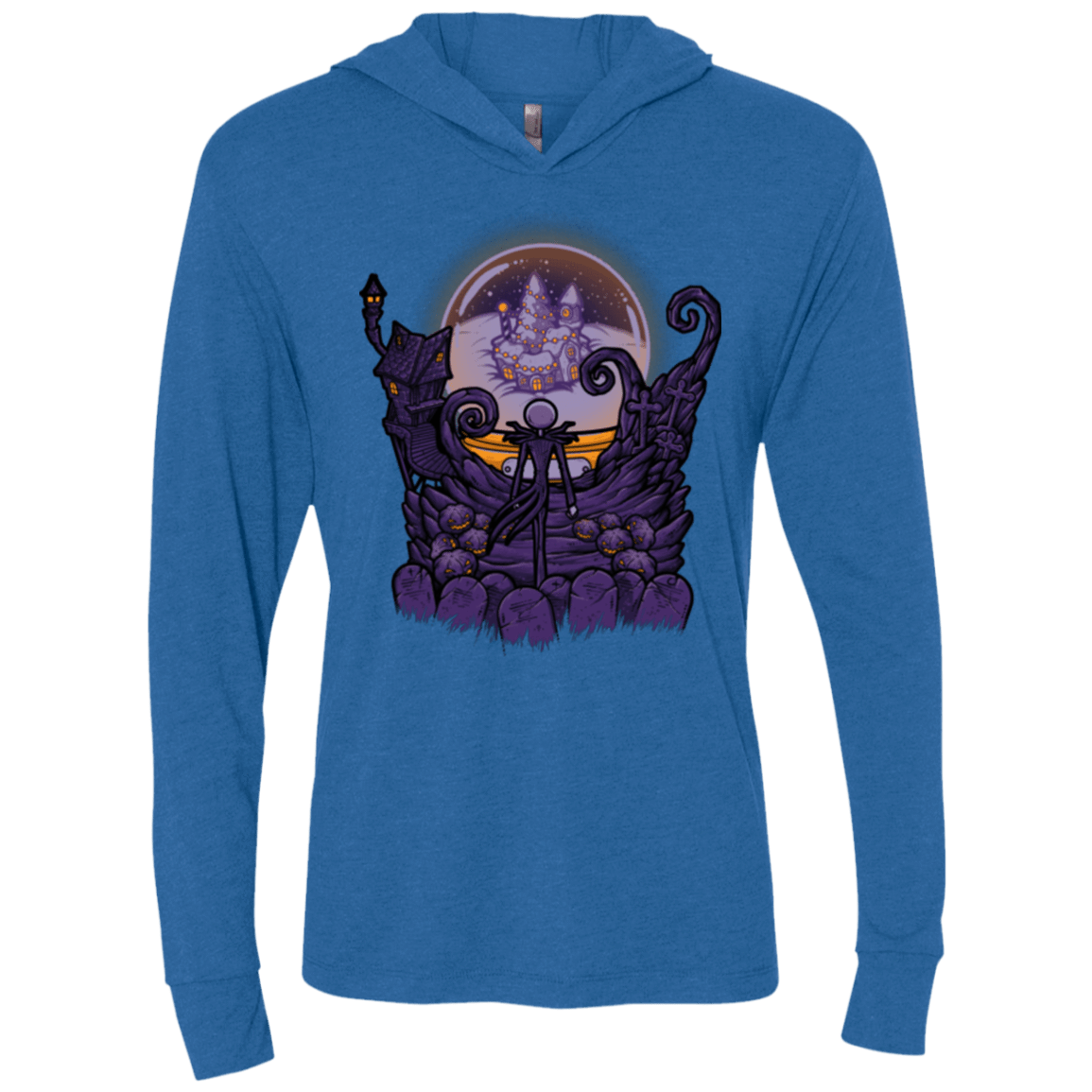 T-Shirts Vintage Royal / X-Small Escape From Nightmare Triblend Long Sleeve Hoodie Tee