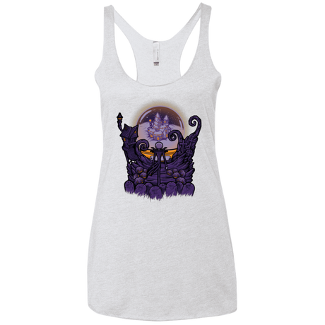 T-Shirts Heather White / X-Small Escape From Nightmare Women's Triblend Racerback Tank