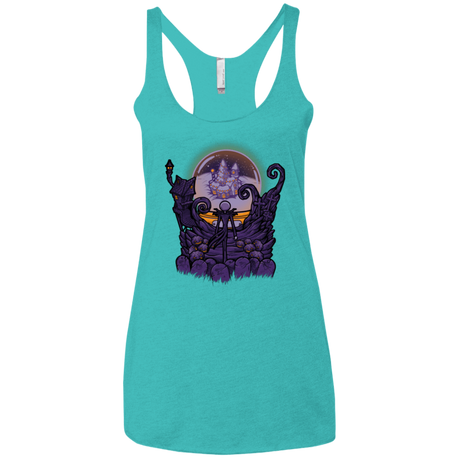 T-Shirts Tahiti Blue / X-Small Escape From Nightmare Women's Triblend Racerback Tank