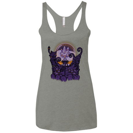 T-Shirts Venetian Grey / X-Small Escape From Nightmare Women's Triblend Racerback Tank