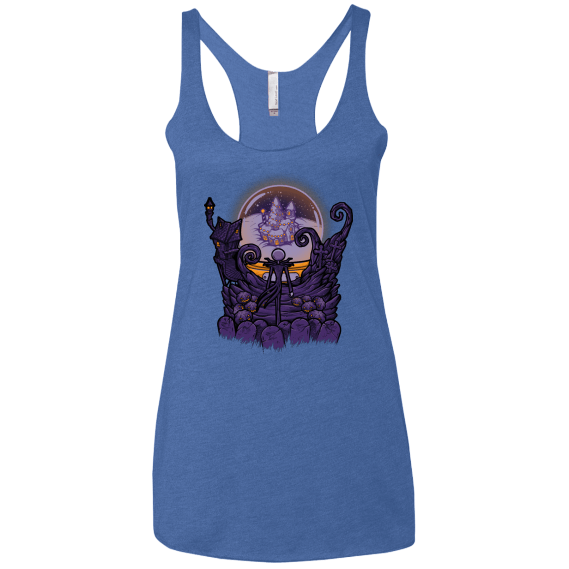 T-Shirts Vintage Royal / X-Small Escape From Nightmare Women's Triblend Racerback Tank