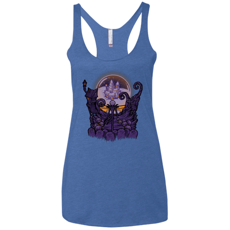 T-Shirts Vintage Royal / X-Small Escape From Nightmare Women's Triblend Racerback Tank