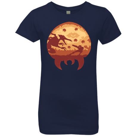 T-Shirts Midnight Navy / YXS Escape from Zebes Girls Premium T-Shirt