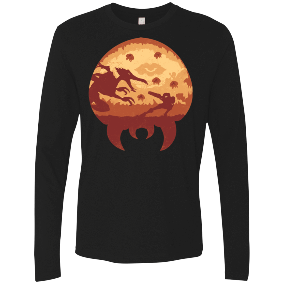 T-Shirts Black / Small Escape from Zebes Men's Premium Long Sleeve